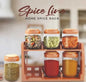 Spice Rack With 6 Airtight Jars