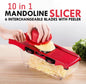 High Quality 10 In 1 Mandoline Slicer Vegetable Grater, Cutter with Stainless Steel Blades